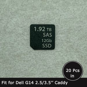 1.92TB SAS SSD caddy label sticker for Dell