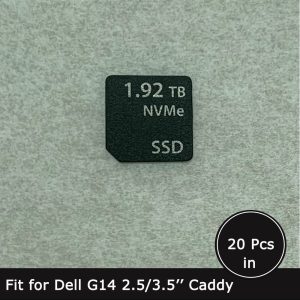1.92TB NVMe SSD caddy label sticker for Dell
