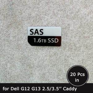 1.6TB SAS SSD caddy label sticker for Dell G12 G13