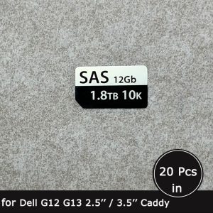 1.8TB 10K SAS HDD caddy label sticker for Dell G12 G13