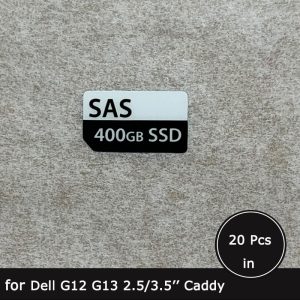 400GB SAS SSD caddy label sticker for Dell