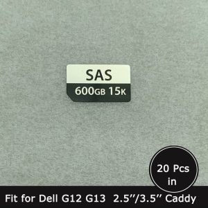 600GB SAS 15K HDD caddy label sticker for Dell