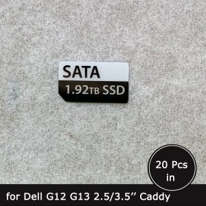 1.92TB SATA SSD caddy label sticker for Dell G12 G13