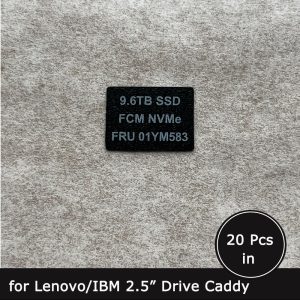 FRU 01YM583 9.6TB SSD caddy label sticker for lenovo/IBM tray